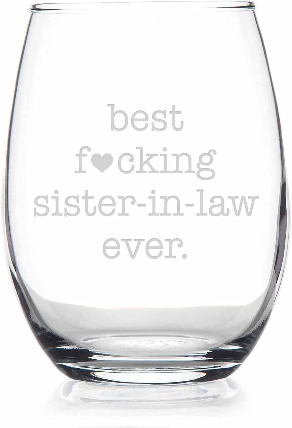 Sister In Law Stemless Wine Glass K7278