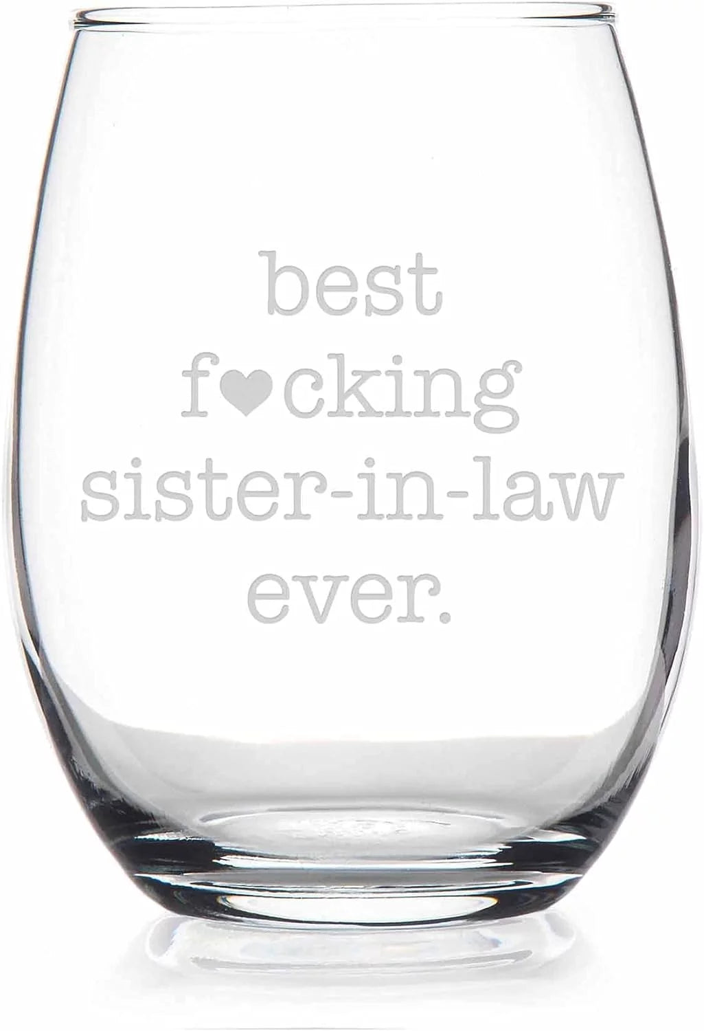 Sister In Law Stemless Wine Glass K7278