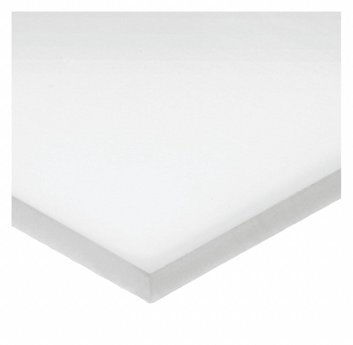 White Acetal Plastic Sheet with Adhesive S776