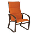 High-Back Patio Dining Chair Caramel X30309