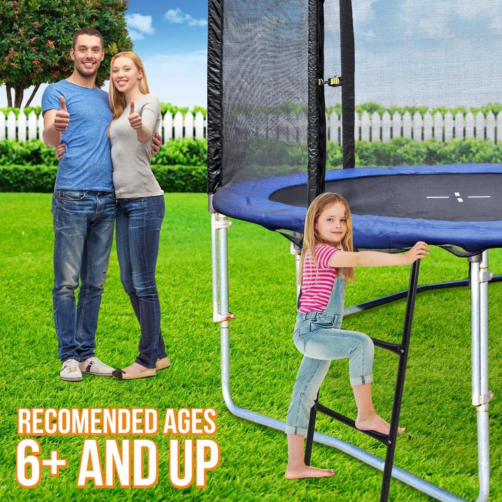 2 Step Galvanized Steel Trampoline Safety Ladder K991