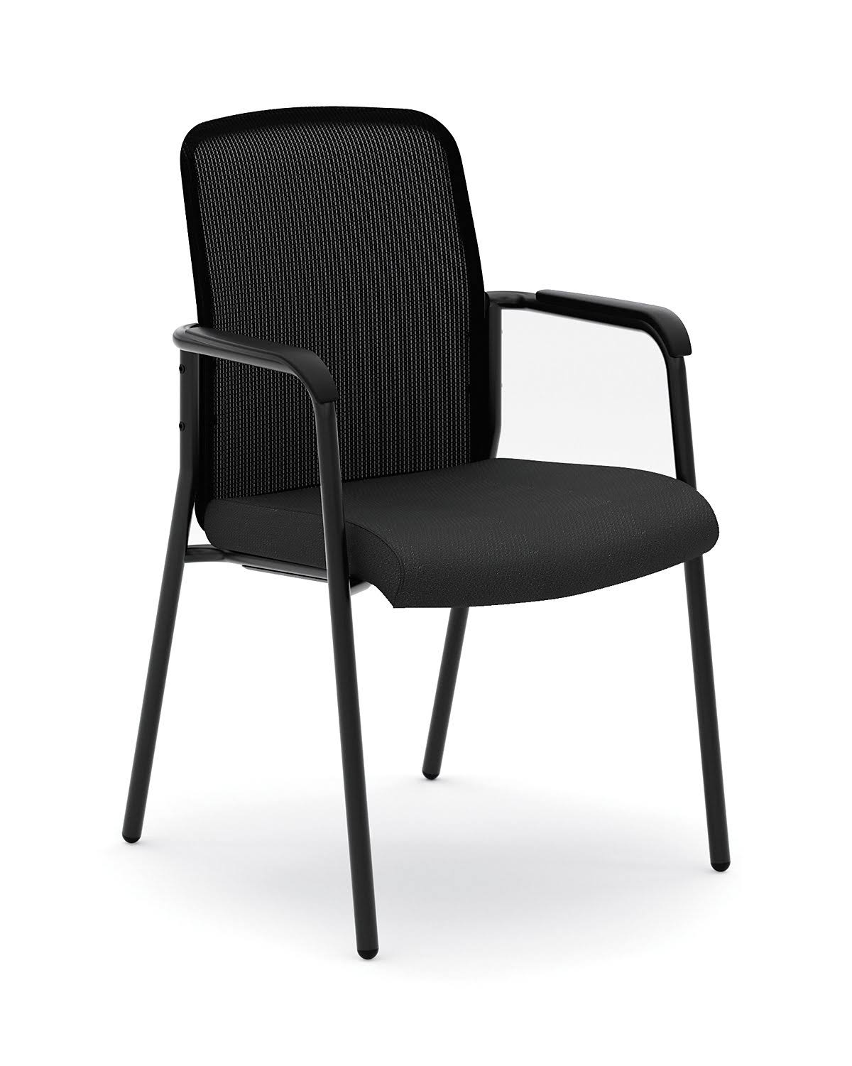 Black Mesh Back Multi-Purpose Chair with Arms C436