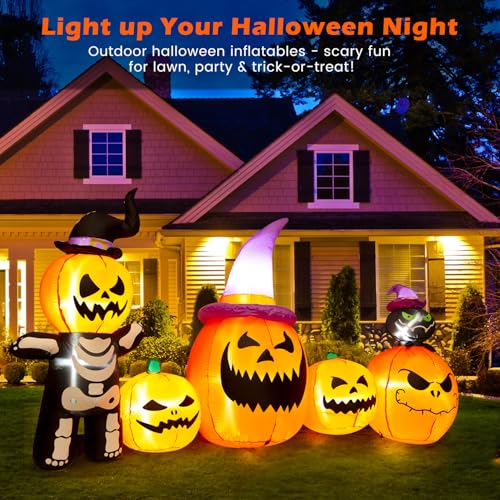 8FT Inflatable Pumpkins with LED Lights G763826