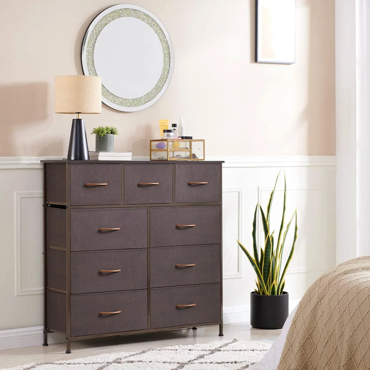 9 Drawer Fabric Storage Dresser S5773