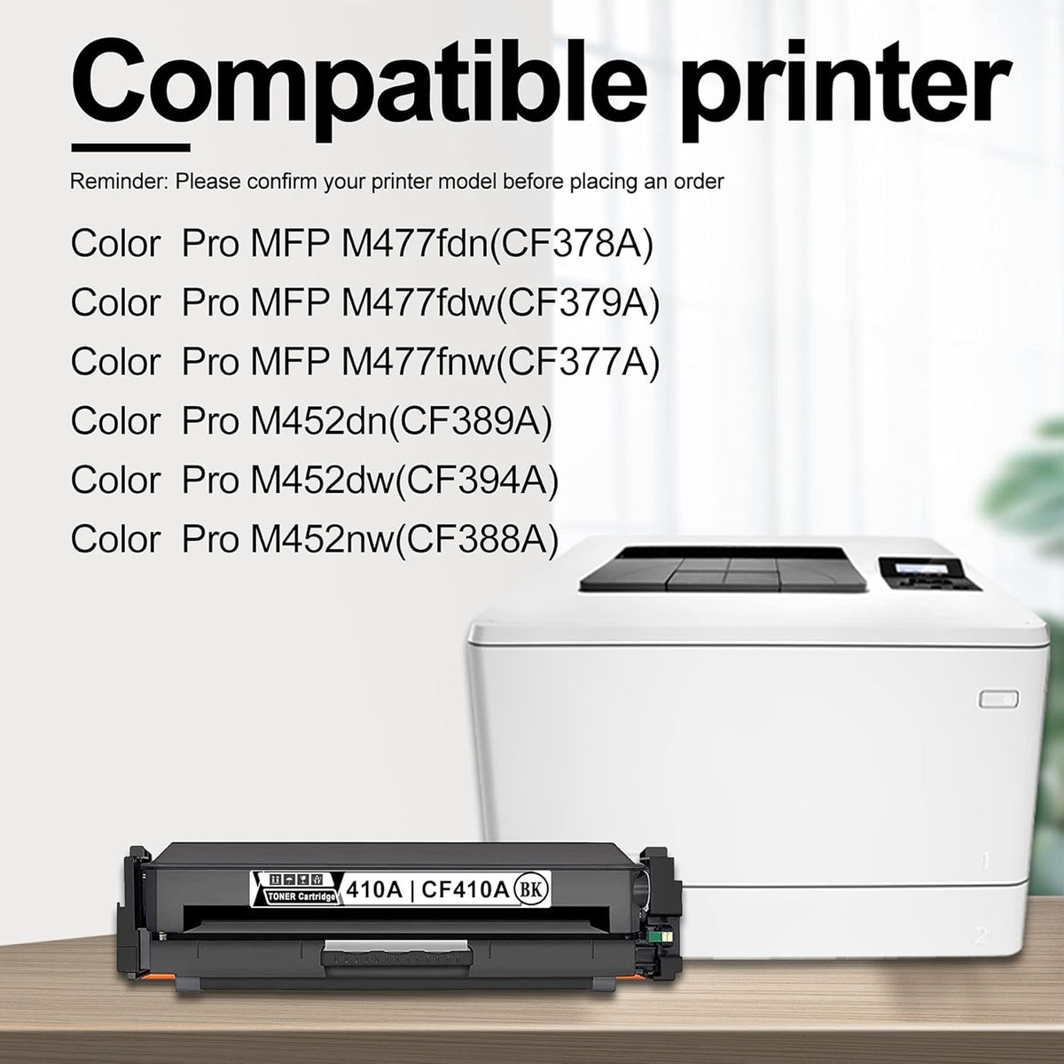 2 Black 410A Toner Cartridge Pack of 2 Q819