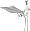 10 Inch Rain Shower Head With Handheld, Dual Shower Head Combo, Brushed Nickel G676