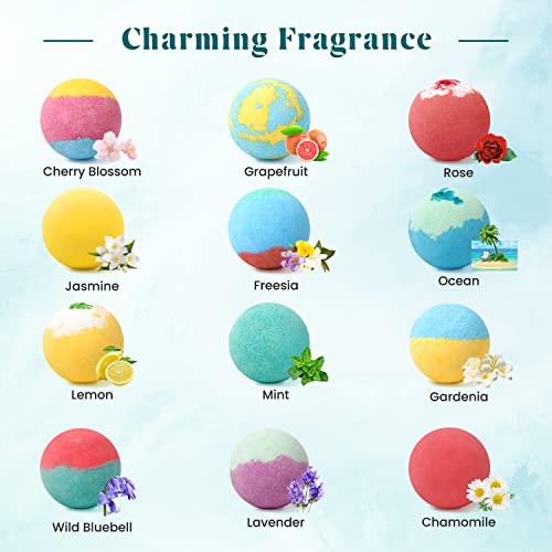 12pcs Handmade Natural Bath Bombs with Shea Butter I640