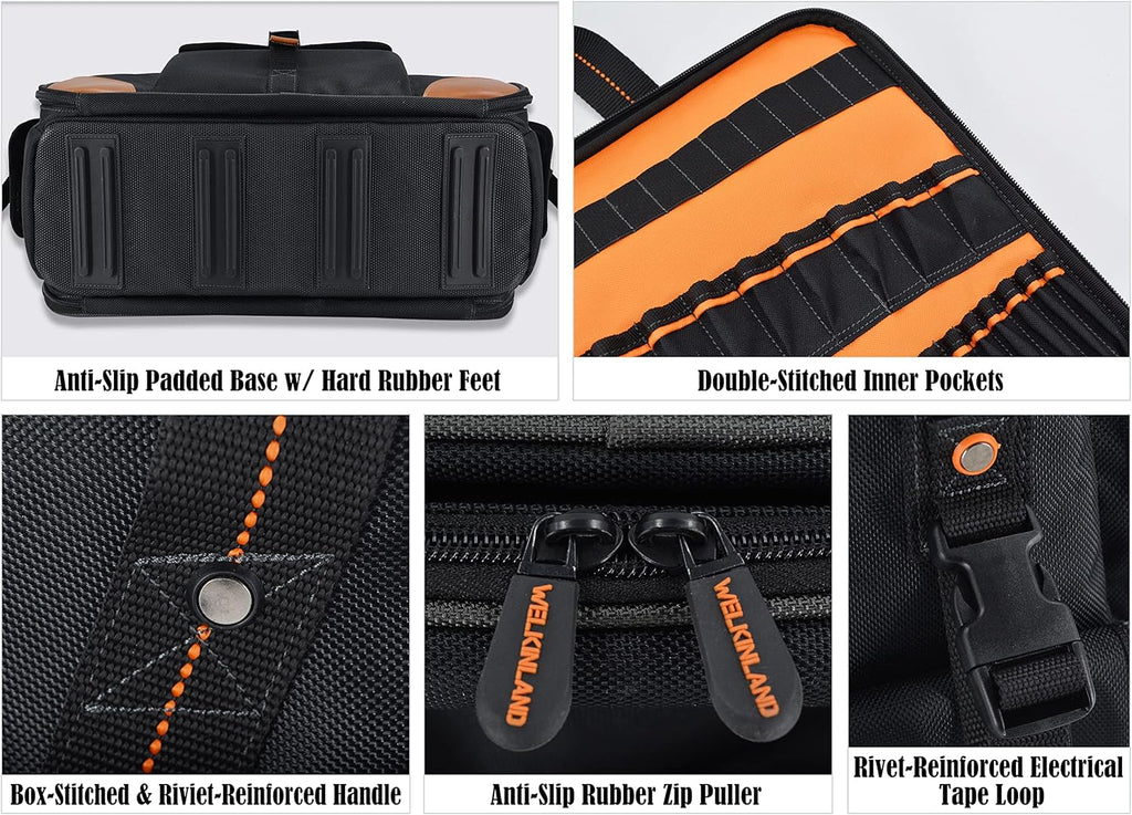 Electrician Tool Bag with 88 Pockets K853