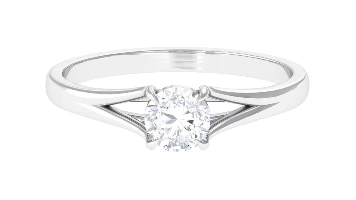 925 Sterling Silver Lab Grown Diamond Solitaire Ring G930