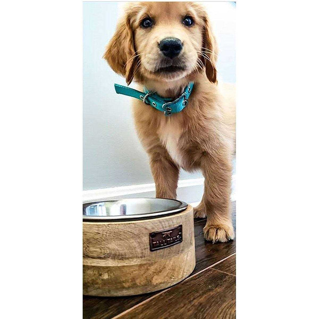 Wood Dog Bowl P80167