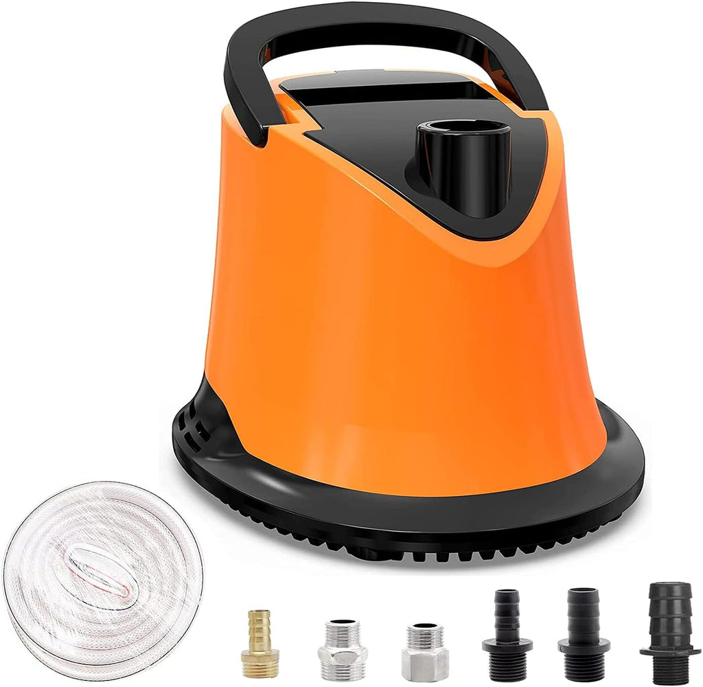 1100 GPH Submersible Water Pump with Adjustable Bottom Filter, Pack of 2 E588440