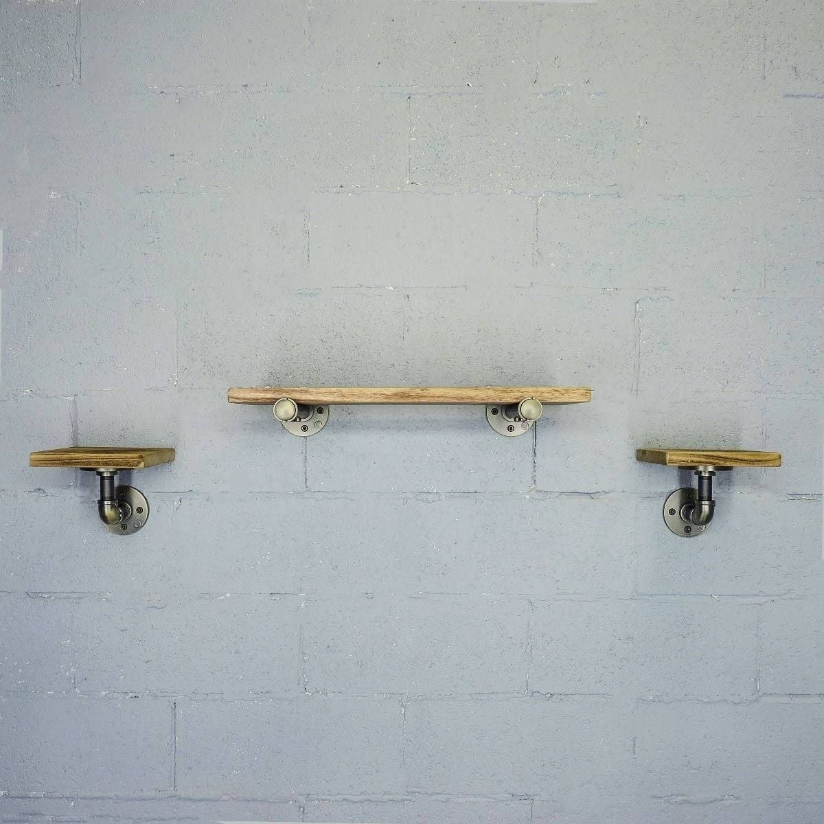 Black Set of 3 Wall Shelf M8545