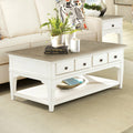 48" x 28" Multi-Color Wood Storage Coffee Table K7159