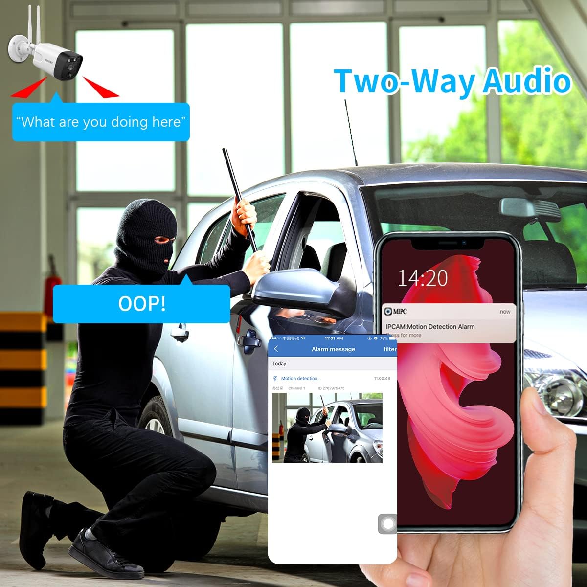 3K 5.0MP Wireless Security Camera System with 1TB Hard Drive K8558