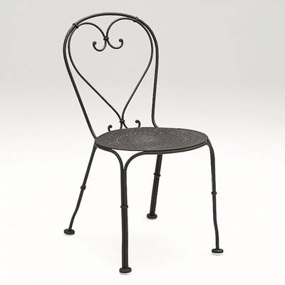 Black Stacking Patio Dining Chair A509