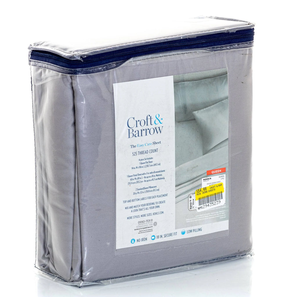 Light Grey Easy Care Sheet Set V39958