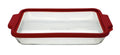 3-quart Glass Baking Dish with Airtight Lid, Cherry Red K10290