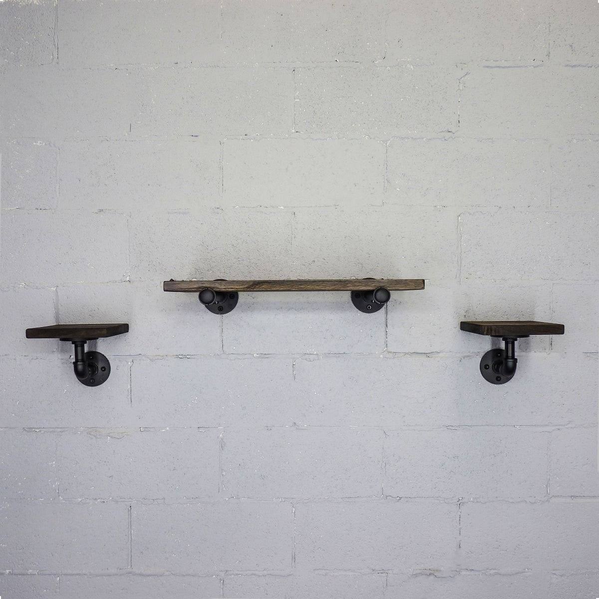 Black Set of 3 Wall Shelf M8545