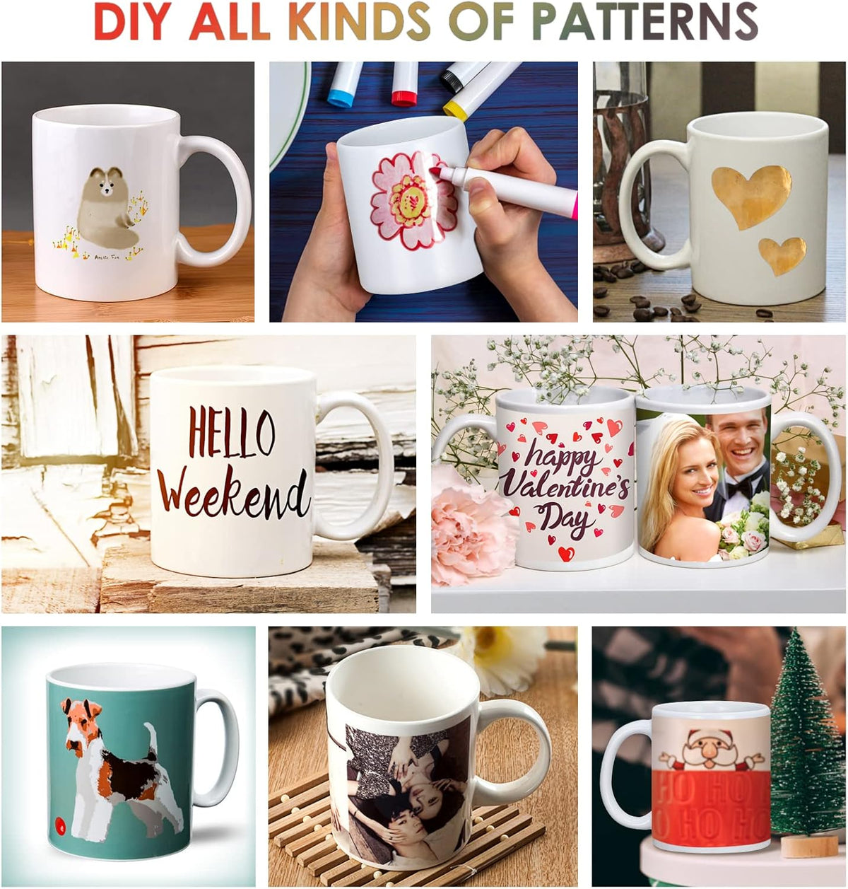 12 Pcs 11 oz White Ceramic Sublimation Mugs K237514