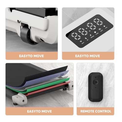 Walking Pad Treadmill with Remote Control and LED Display Q5343