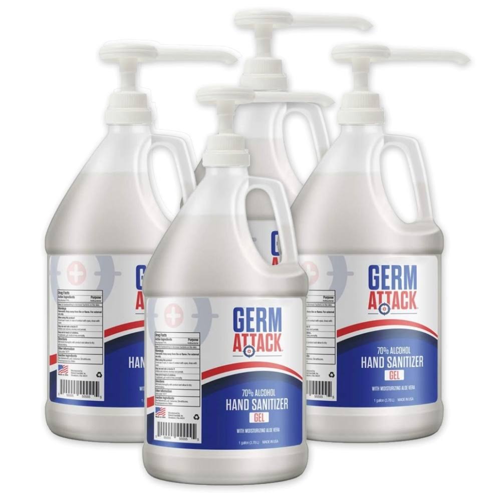Antibacterial Gel Hand Sanitizer, Unscented, 1 Gallon, Case of 4 M7434