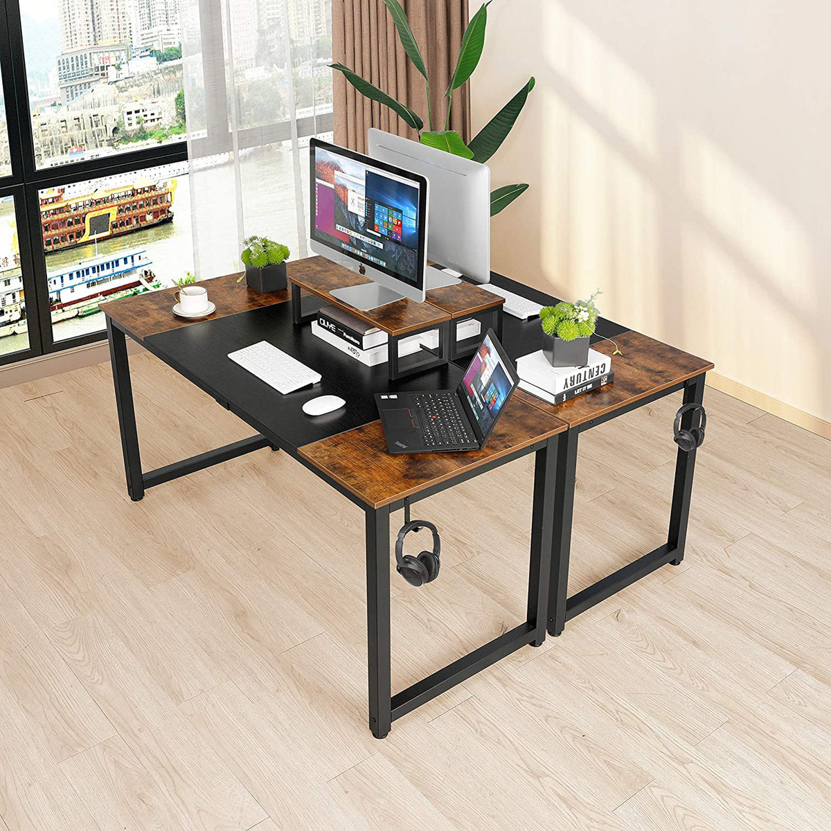 Computer Desk with Monitor Stand Y99315