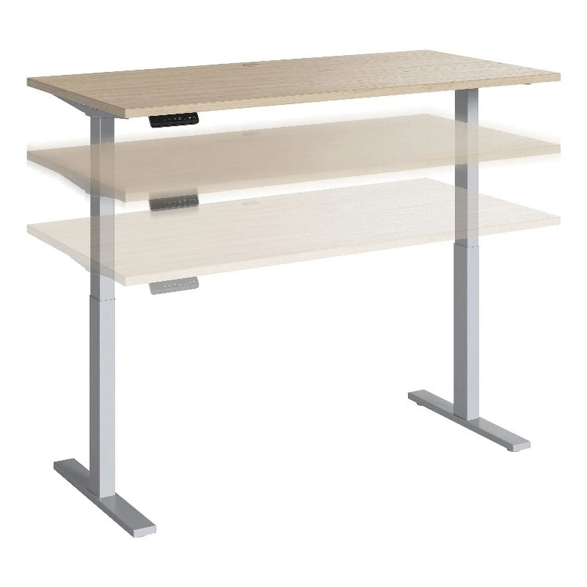 Adjustable Standing Desk in Natural Elm A40789