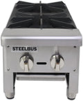 12'' Heavy Duty Commercial 2 Burner Gas Hot Plate Z460869