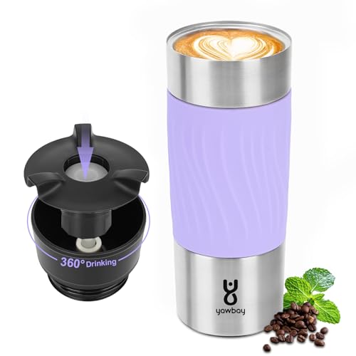 16 oz Stainless Steel Insulated Travel Coffee Mug B525279