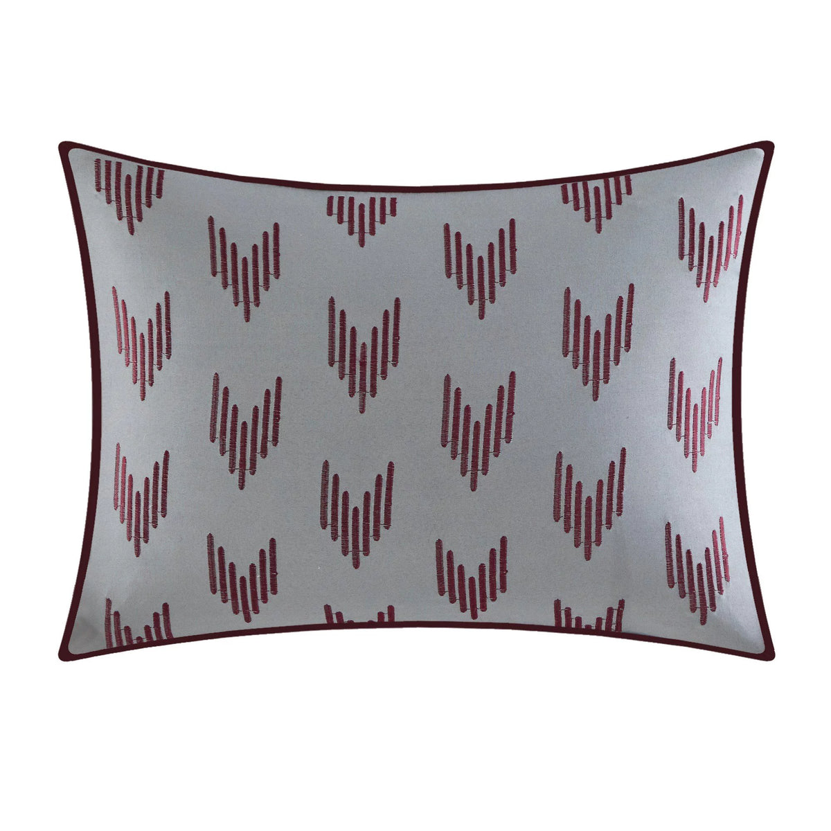 Burgundy King 10 Pieces Microfiber Comforter Set O949