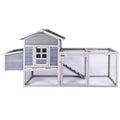 Wooden Chicken Coop with Ramps A1708