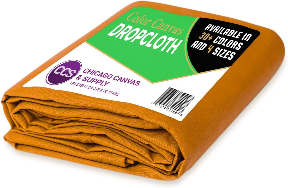 Gold Cotton Canvas Drop Cloth 6 by 10 Feet Pack of 2 F708
