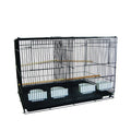 Black Breeding Bird Cage with Divider F80567