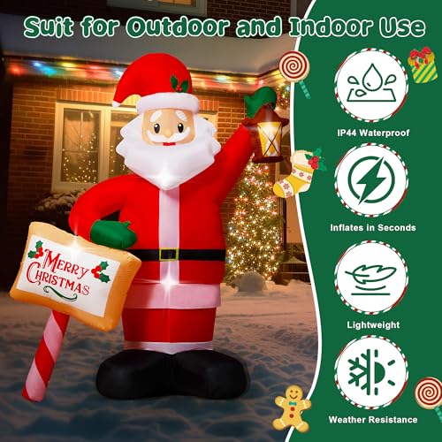 8FT Inflatable Pumpkins with LED Lights G763826