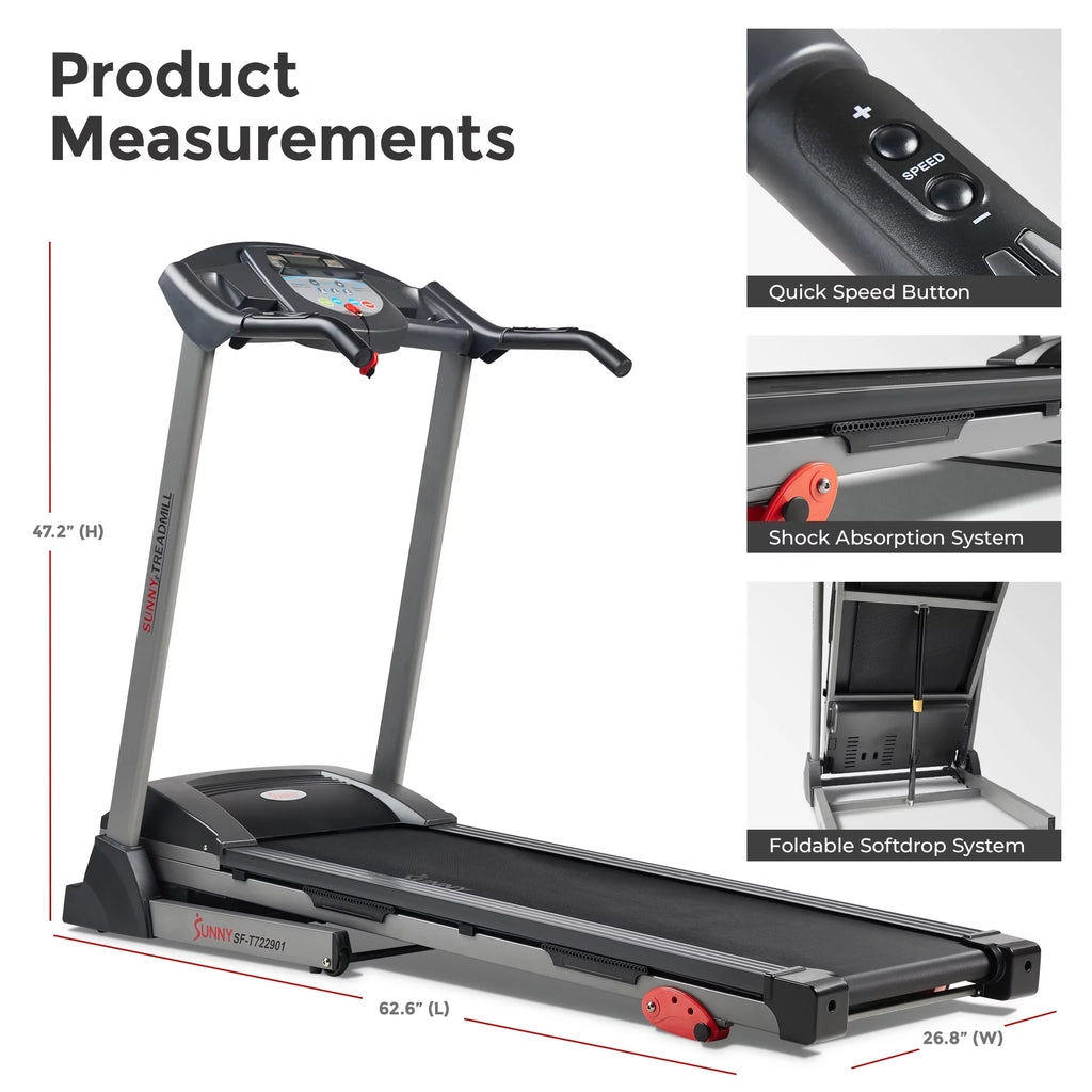 Foldable Electric Treadmill with Adjustable Incline P426979