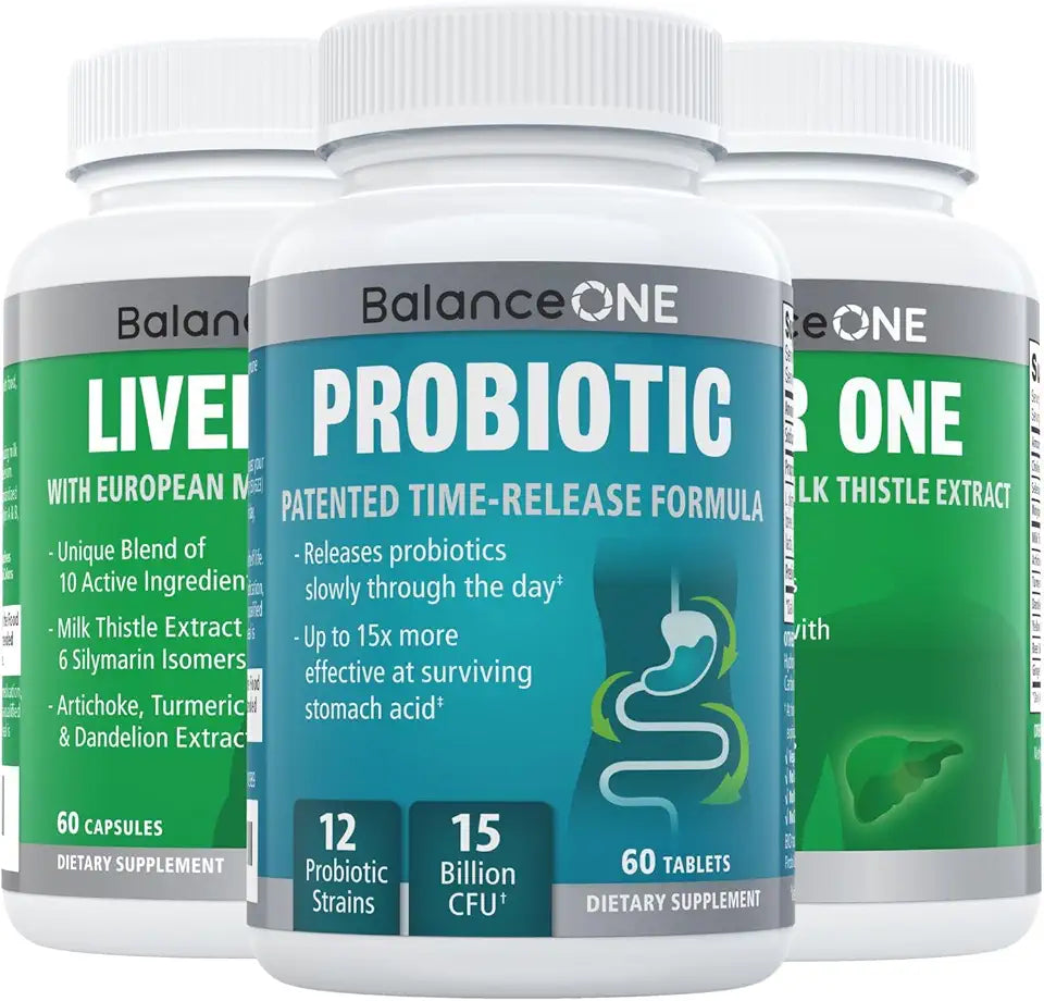 Liver & Gut Health Bundle - Time-Release Probiotic with Milk Thistle I3918