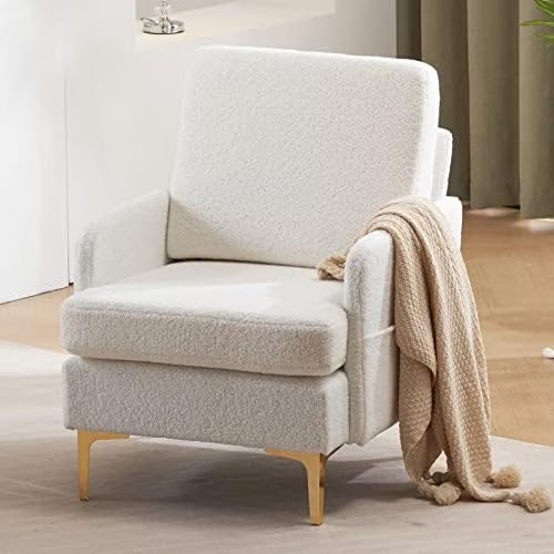 Light Gray Fabric Accent Chair S78008
