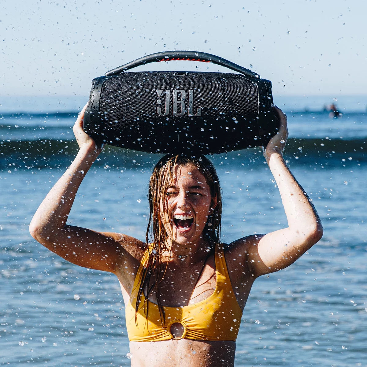 Black Portable Bluetooth Waterproof Speaker J69832