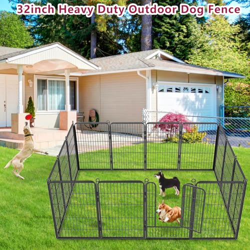 32inch 10 Panels Anti-Rust Dog Playpen N345873