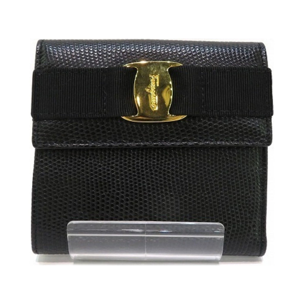 Pre-Owned Black Bifold Wallet V393