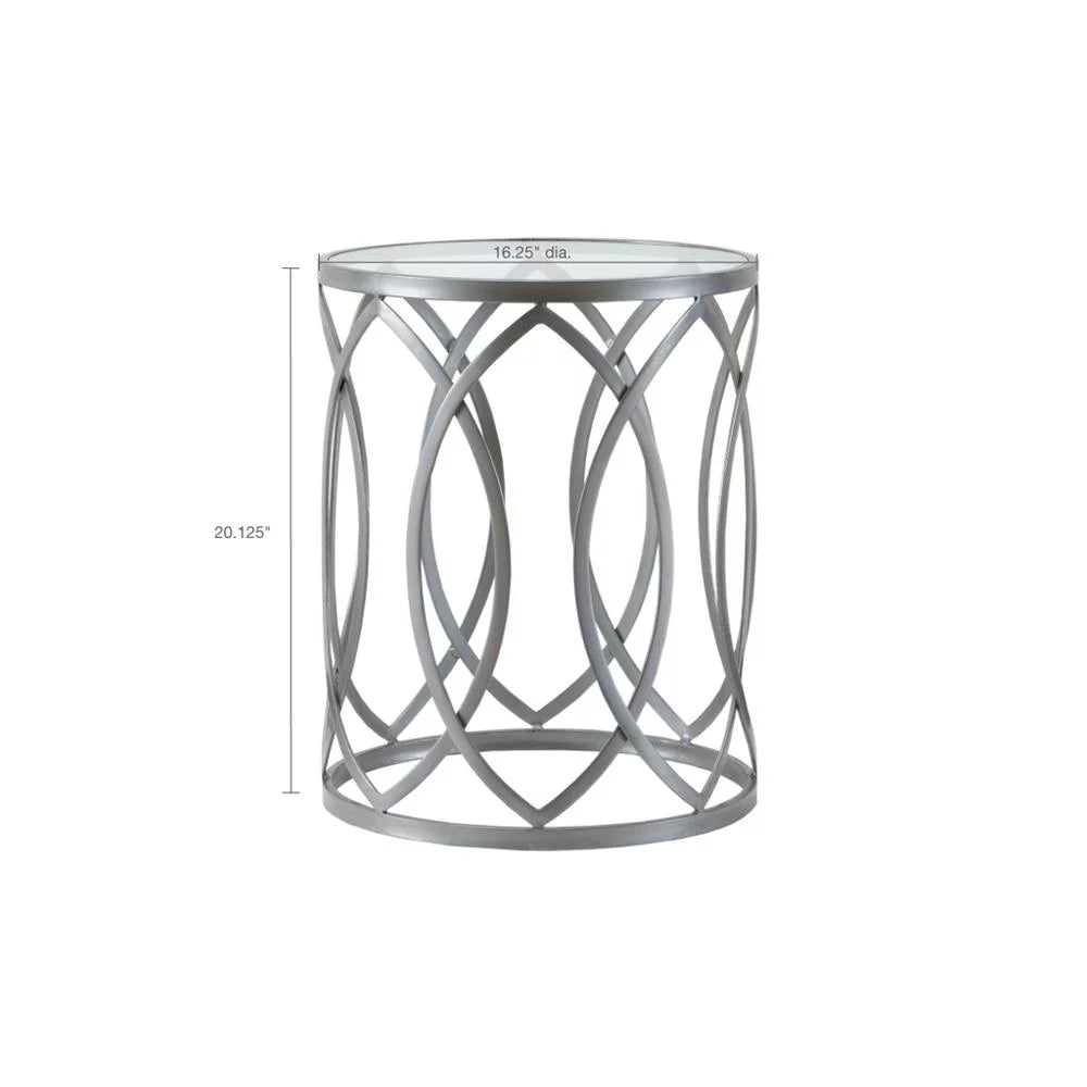 Metal Eyelet Accent Table O7400