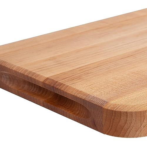 Reversible Wood Cutting Board, 18" x 12" x 1 1/4", Maple D5458