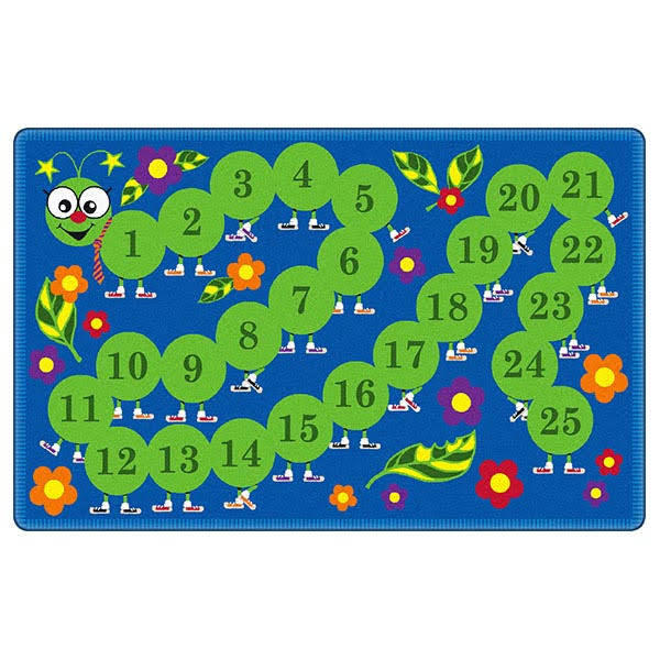 Counting Caterpillar 6' x 9' Carpet R875