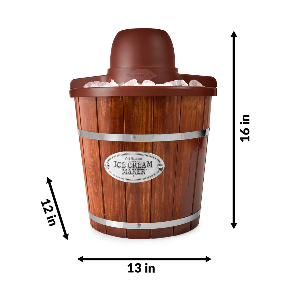 4 Quart Wooden Ice Cream Bucket N8681