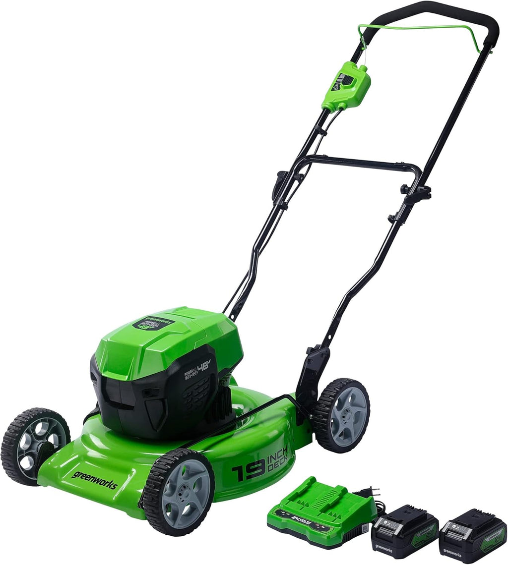 48V 19” BL Lawn Mower with (2) 4.0Ah Batteries and Dual Port Charger M906981