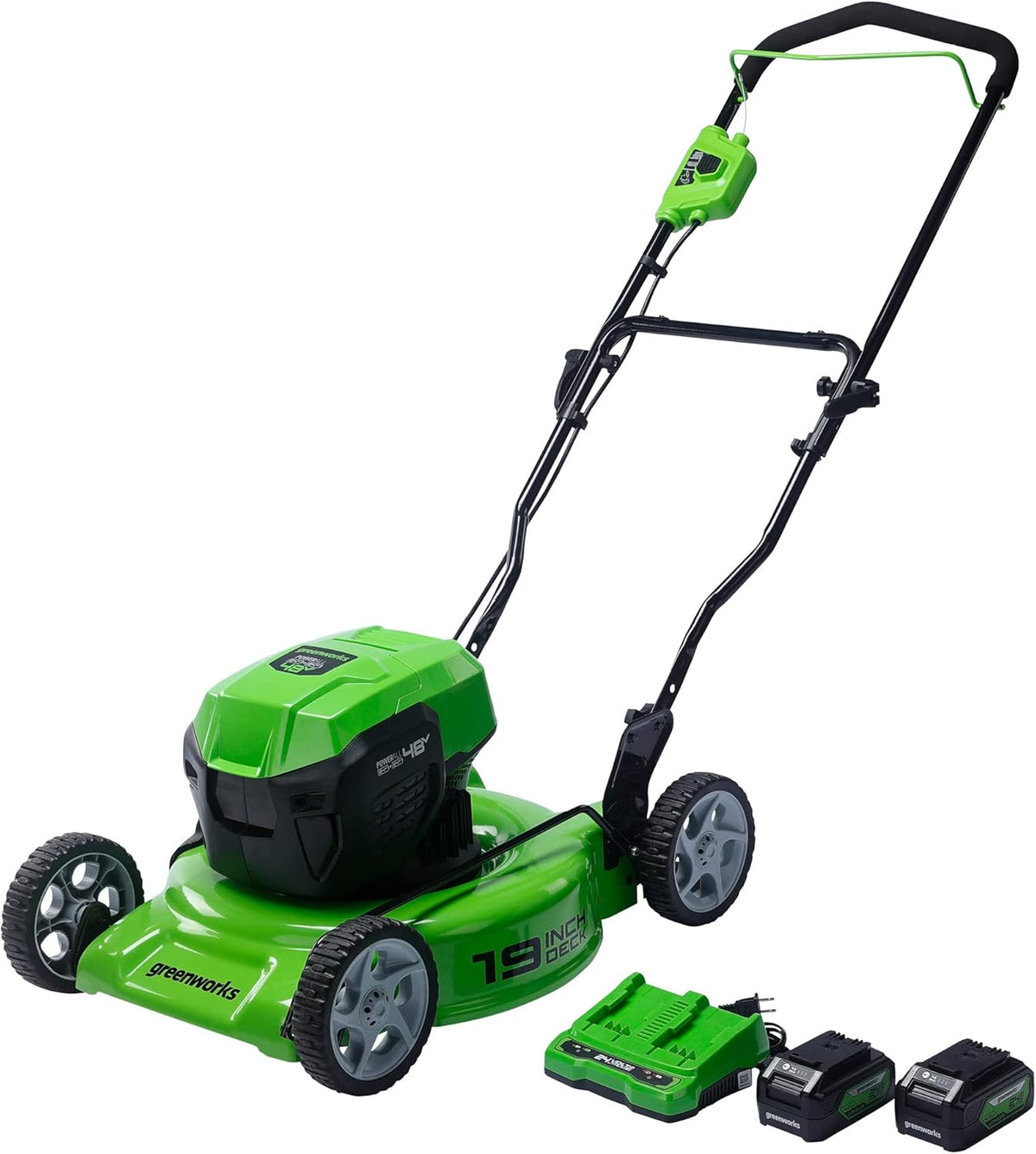 48V 19” BL Lawn Mower with (2) 4.0Ah Batteries and Dual Port Charger M906981