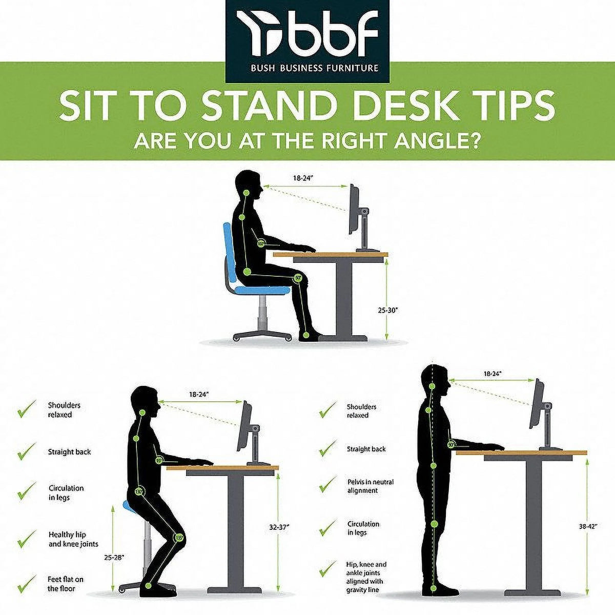 Adjustable Standing Desk in Natural Elm A40789