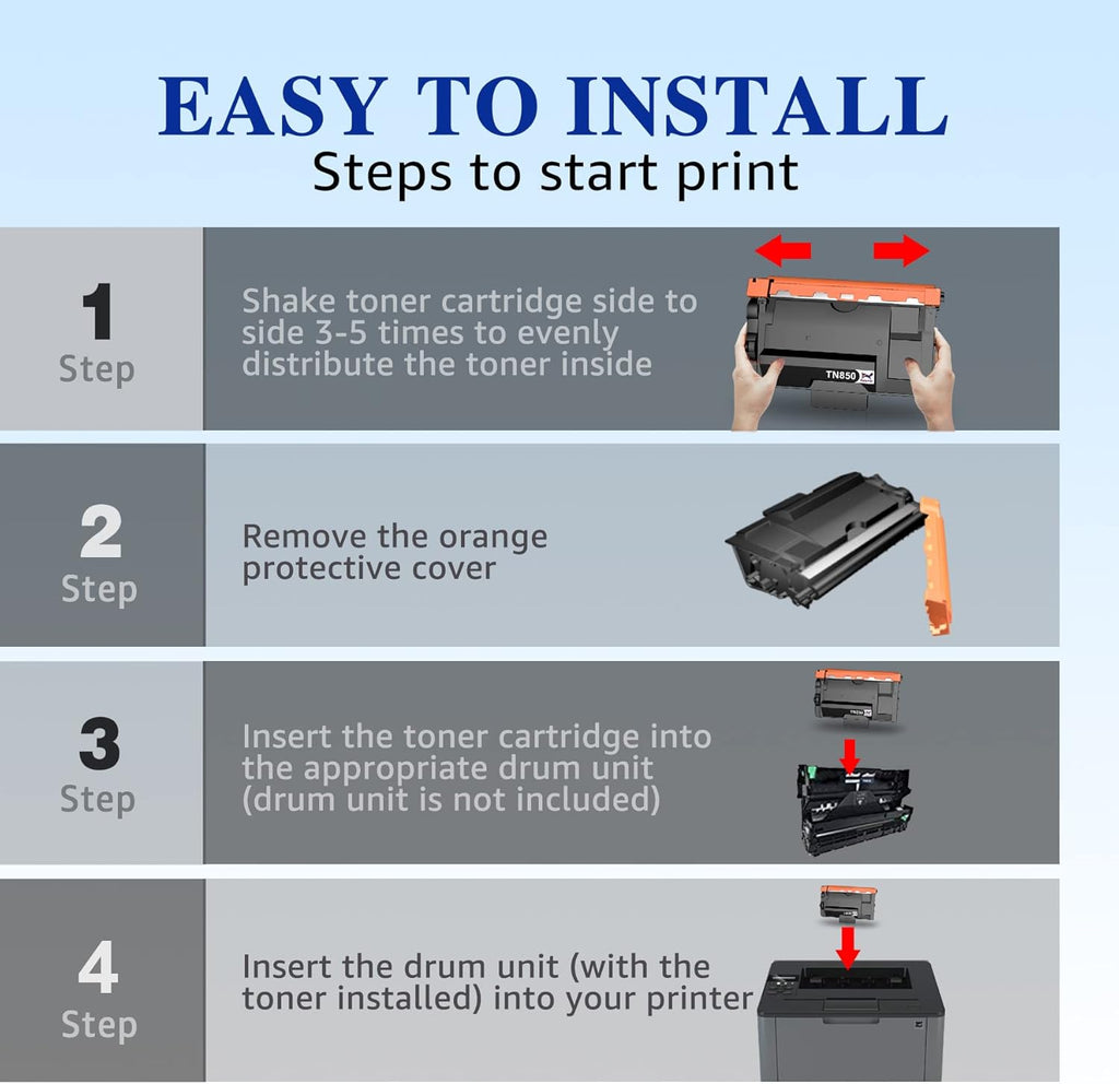 Compatible Black Toner Cartridge 4-Pack I68532