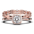 10k Solid White Gold Diamond Moissanite Engagement Ring B2816