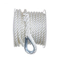 White 3-Strand Twisted Nylon Anchor Line Rope, 3/8 In. X 50 Ft. L379